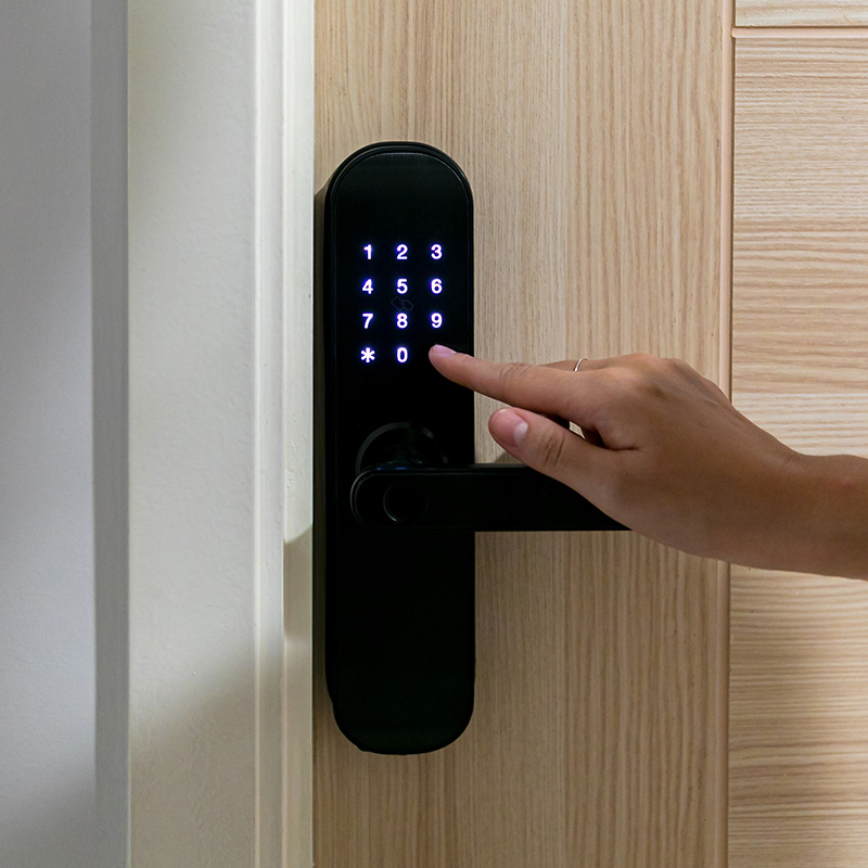 Adgangskontrol på dørhåndtag