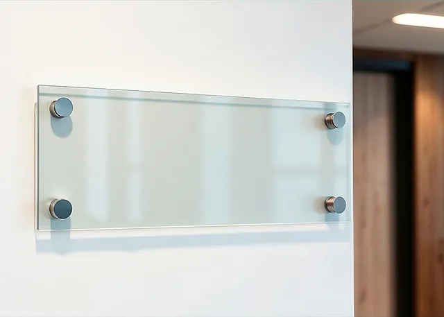 Navneskilt i plastik